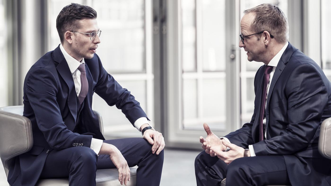 Fondsmanager Julian-Benedikt Hautz und Stephan Scheeren